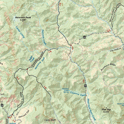 Bryce Canyon/Brian Head, Utah Trail Map Preview 3