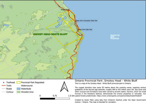 Ontario Nature Reserve: Smokey Head - White Bluff Preview 1