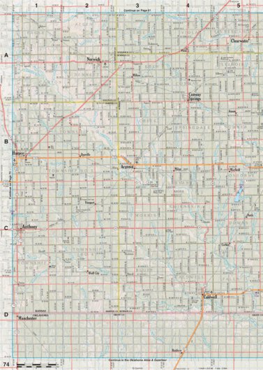 Kansas Atlas & Gazetteer Page 74 Preview 1