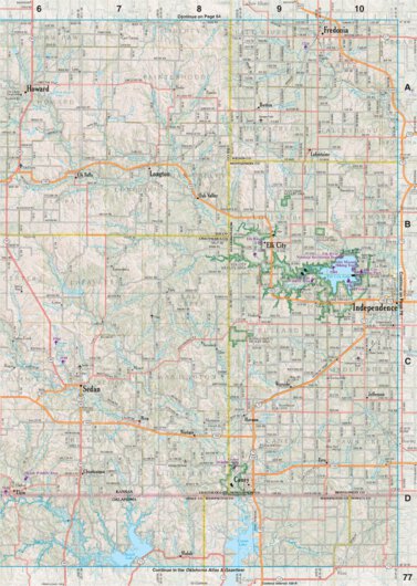 Kansas Atlas & Gazetteer Page 77 Preview 1