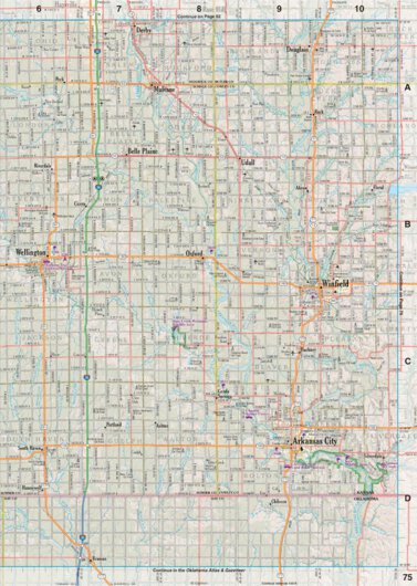 Kansas Atlas & Gazetteer Page 75 Preview 1