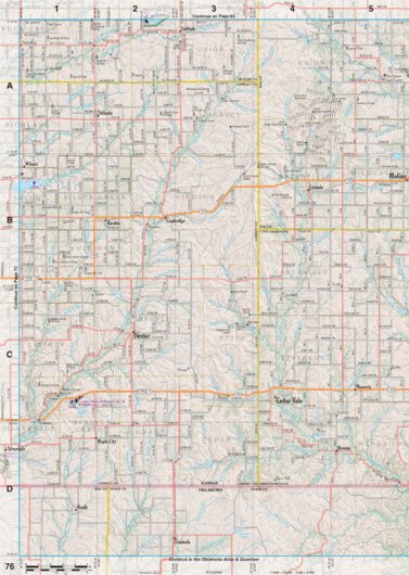 Kansas Atlas & Gazetteer Page 76 Preview 1