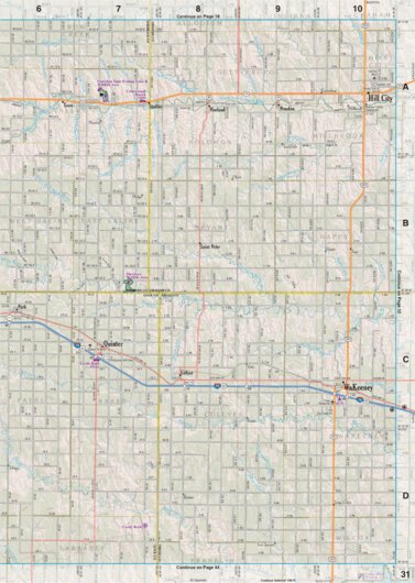 Kansas Atlas & Gazetteer Page 31 Preview 1