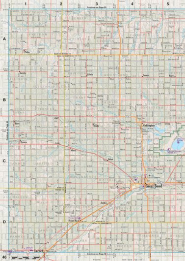 Kansas Atlas & Gazetteer Page 46 Preview 1
