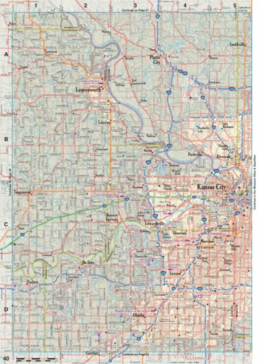Kansas Atlas & Gazetteer Page 40 Preview 1