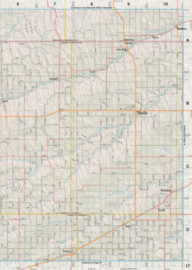 Kansas Atlas & Gazetteer Page 17 Preview 1