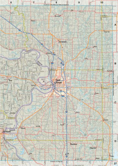 Kansas Atlas & Gazetteer Page 27 Preview 1