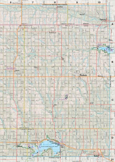 Kansas Atlas & Gazetteer Page 21 Preview 1