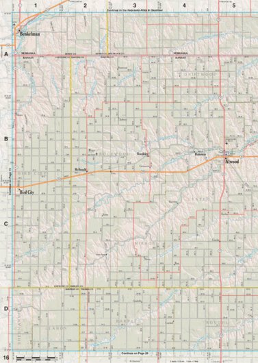 Kansas Atlas & Gazetteer Page 16 Preview 1