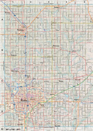 Kansas Atlas & Gazetteer Page 62 Preview 1
