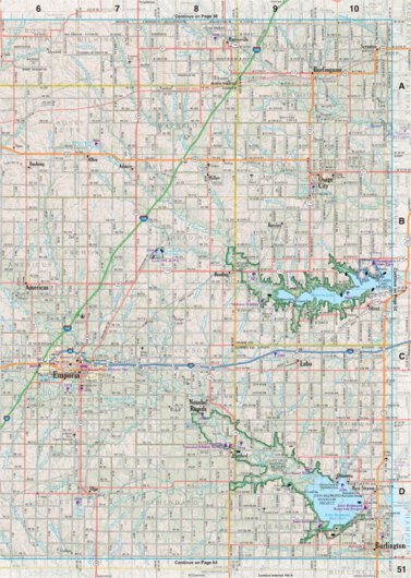 Kansas Atlas & Gazetteer Page 51 Preview 1