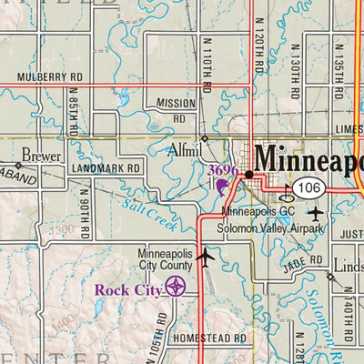 Kansas Atlas & Gazetteer Page 35 Preview 2