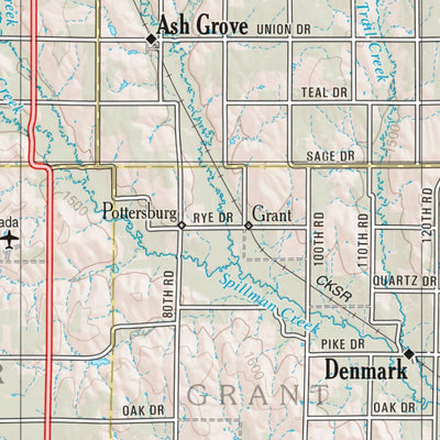 Kansas Atlas & Gazetteer Page 34 Preview 2