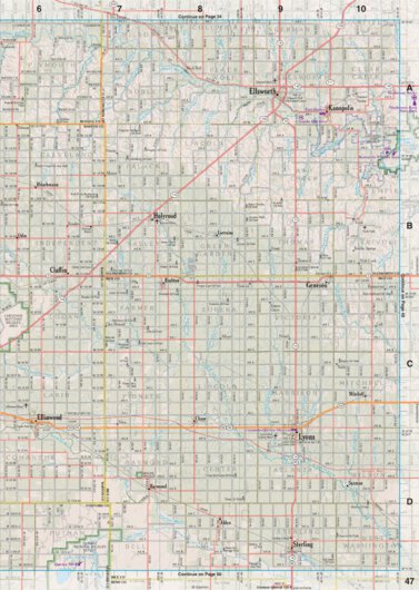 Kansas Atlas & Gazetteer Page 47 Preview 1