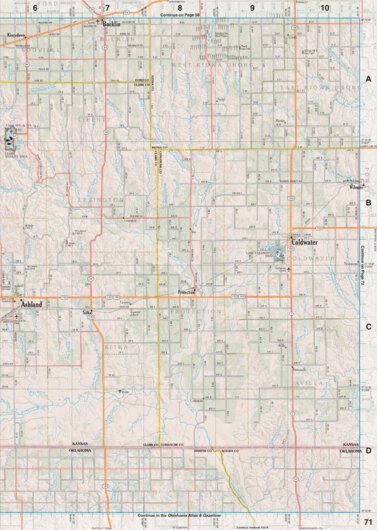 Kansas Atlas & Gazetteer Page 71 Preview 1