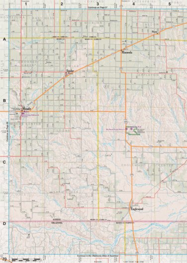 Kansas Atlas & Gazetteer Page 70 Preview 1