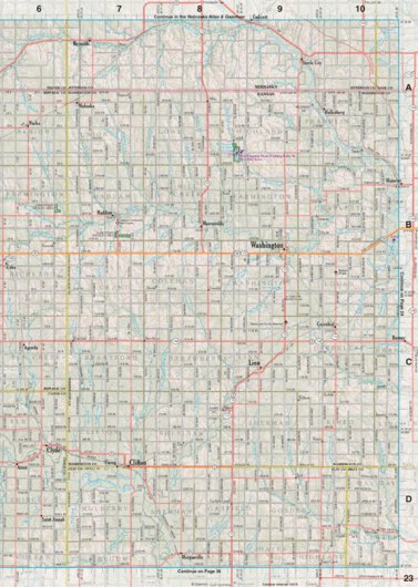 Kansas Atlas & Gazetteer Page 23 Preview 1