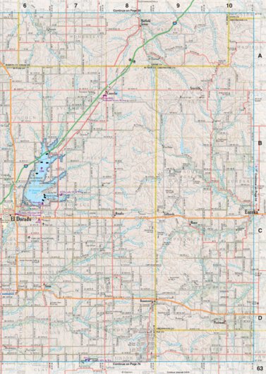 Kansas Atlas & Gazetteer Page 63 Preview 1