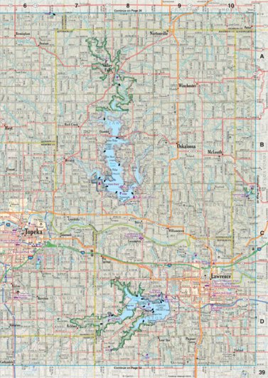 Kansas Atlas & Gazetteer Page 39 Preview 1