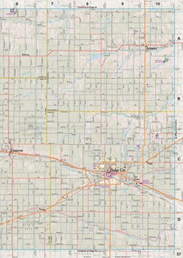Kansas Atlas & Gazetteer Page 57 Preview 1
