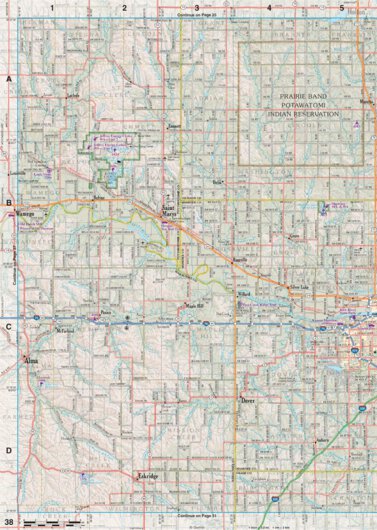 Kansas Atlas & Gazetteer Page 38 Preview 1