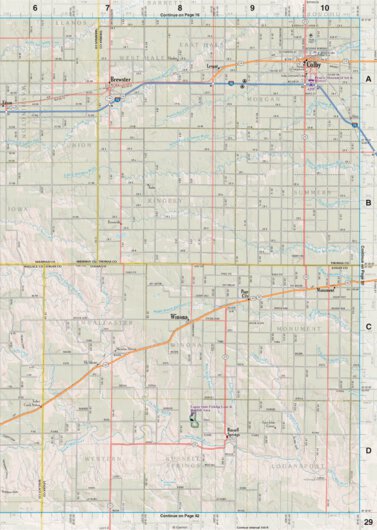 Kansas Atlas & Gazetteer Page 29 Preview 1