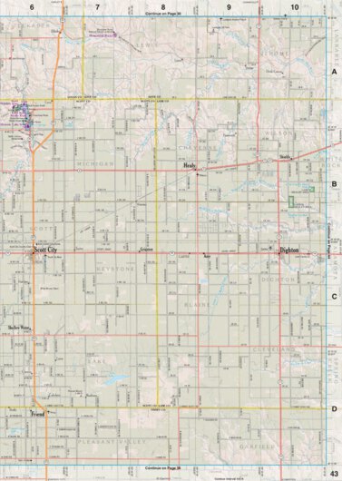 Kansas Atlas & Gazetteer Page 43 Preview 1