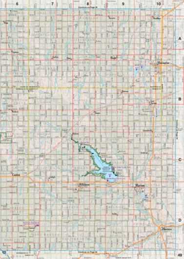 Kansas Atlas & Gazetteer Page 49 Preview 1