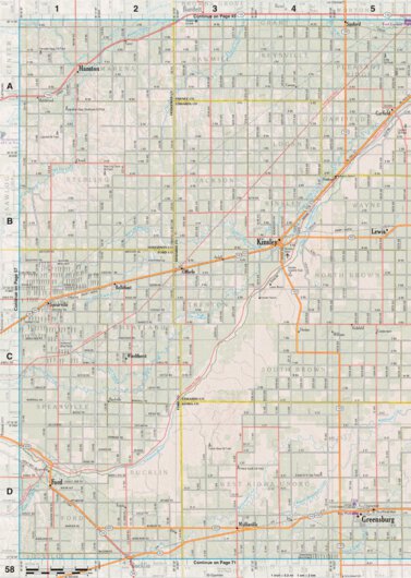 Kansas Atlas & Gazetteer Page 58 Preview 1