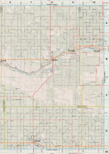 Kansas Atlas & Gazetteer Page 55 Preview 1