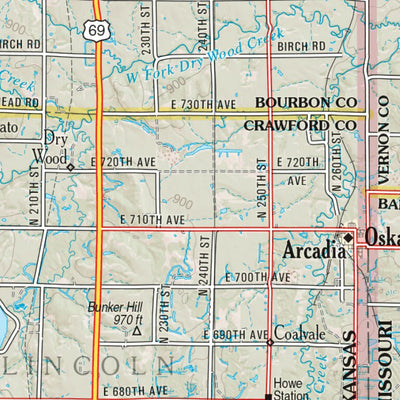 Kansas Atlas & Gazetteer Page 66 Preview 3