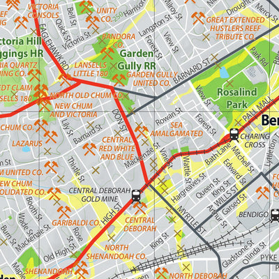 Bendigo - Gold Prospecting Map Preview 3