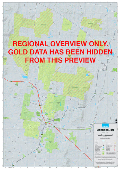 Wedderburn - Gold Prospecting Map Preview 1