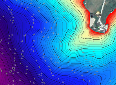 Яворівський кар'єр (озеро). Карта глибин. Preview 3