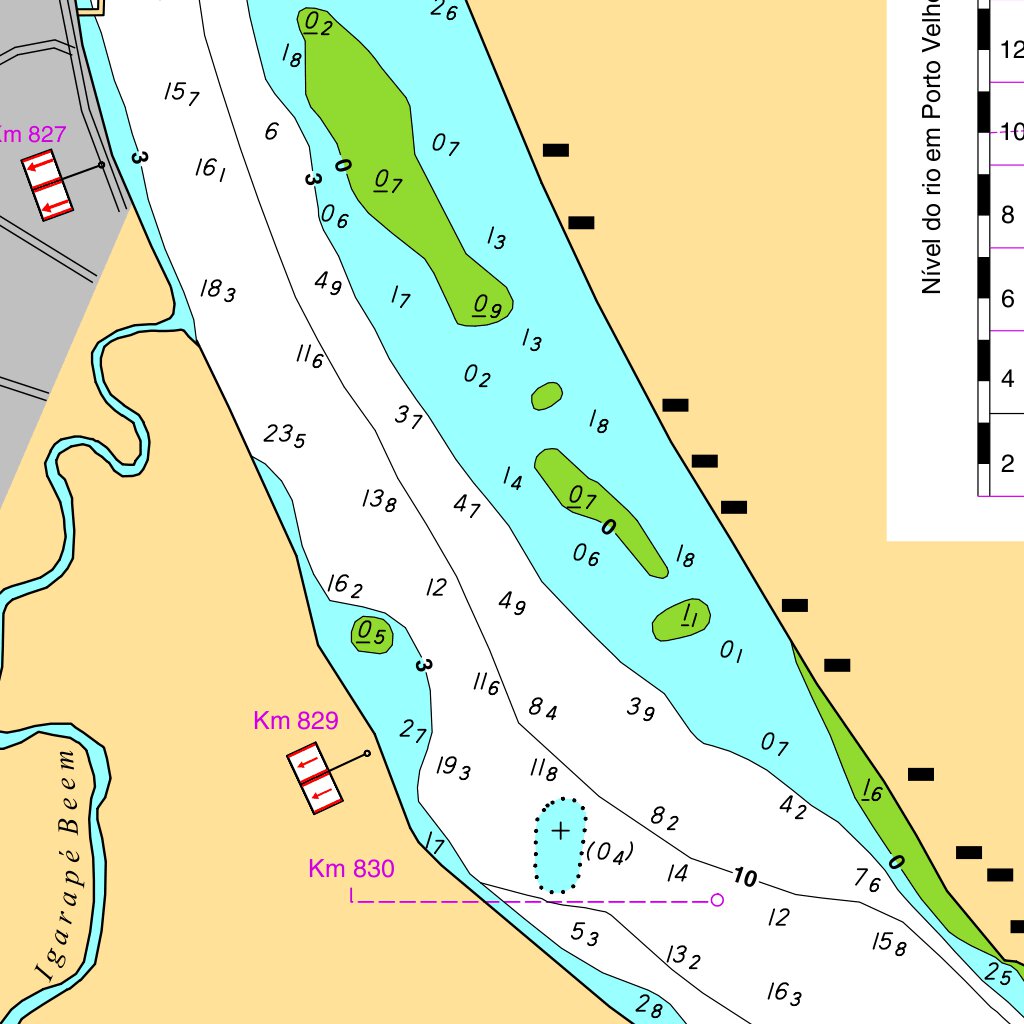 DO FURO DO PURUZINHO À HUMAITA (4744) Map by Centro de Hidrografia da ...