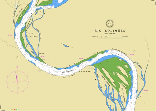 TEFÉ - SANTO ANTÔNIO DE IÇA (HS-C4) Map by Centro de Hidrografia da ...