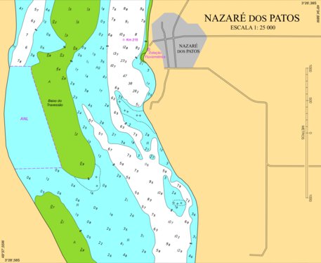 NAZARÉ DOS PATOS (4365 PLANO) Map by Centro de Hidrografia da Marinha ...