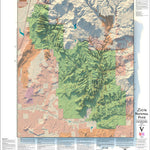 Zion National Park Topographic Canyoneering Map Preview 1