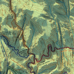 Zion National Park Topographic Canyoneering Map Preview 3