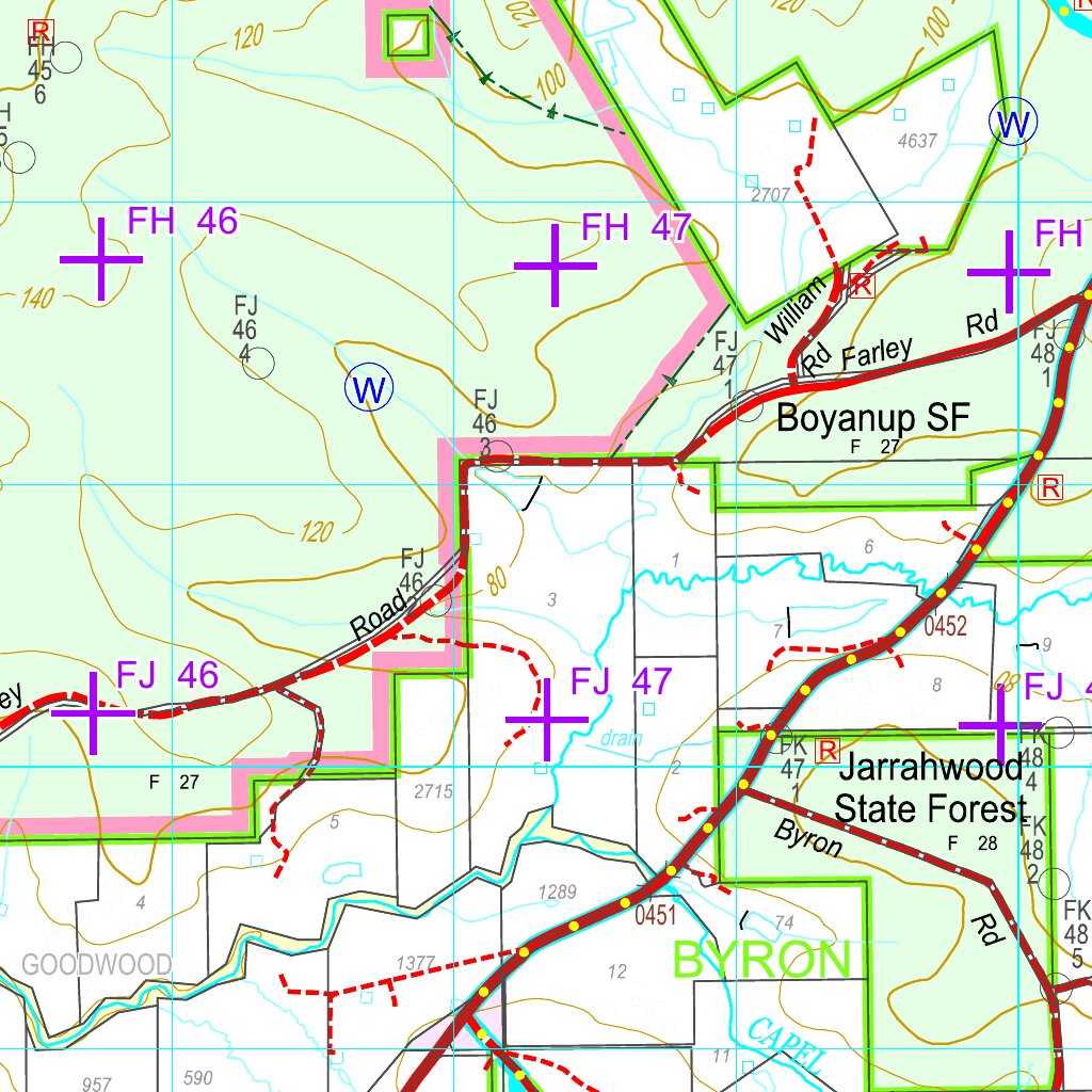 COG Series Map 2030-14: Capel and Donnybrook by Western Australia ...