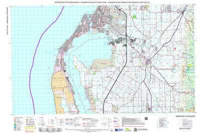 COG Series Map 2032-14: Mandurah and Pinjarra Preview 1