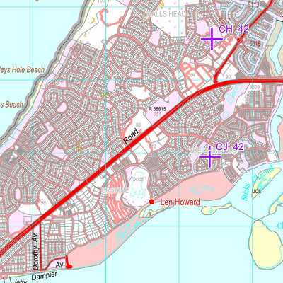 COG Series Map 2032-14: Mandurah and Pinjarra Preview 3