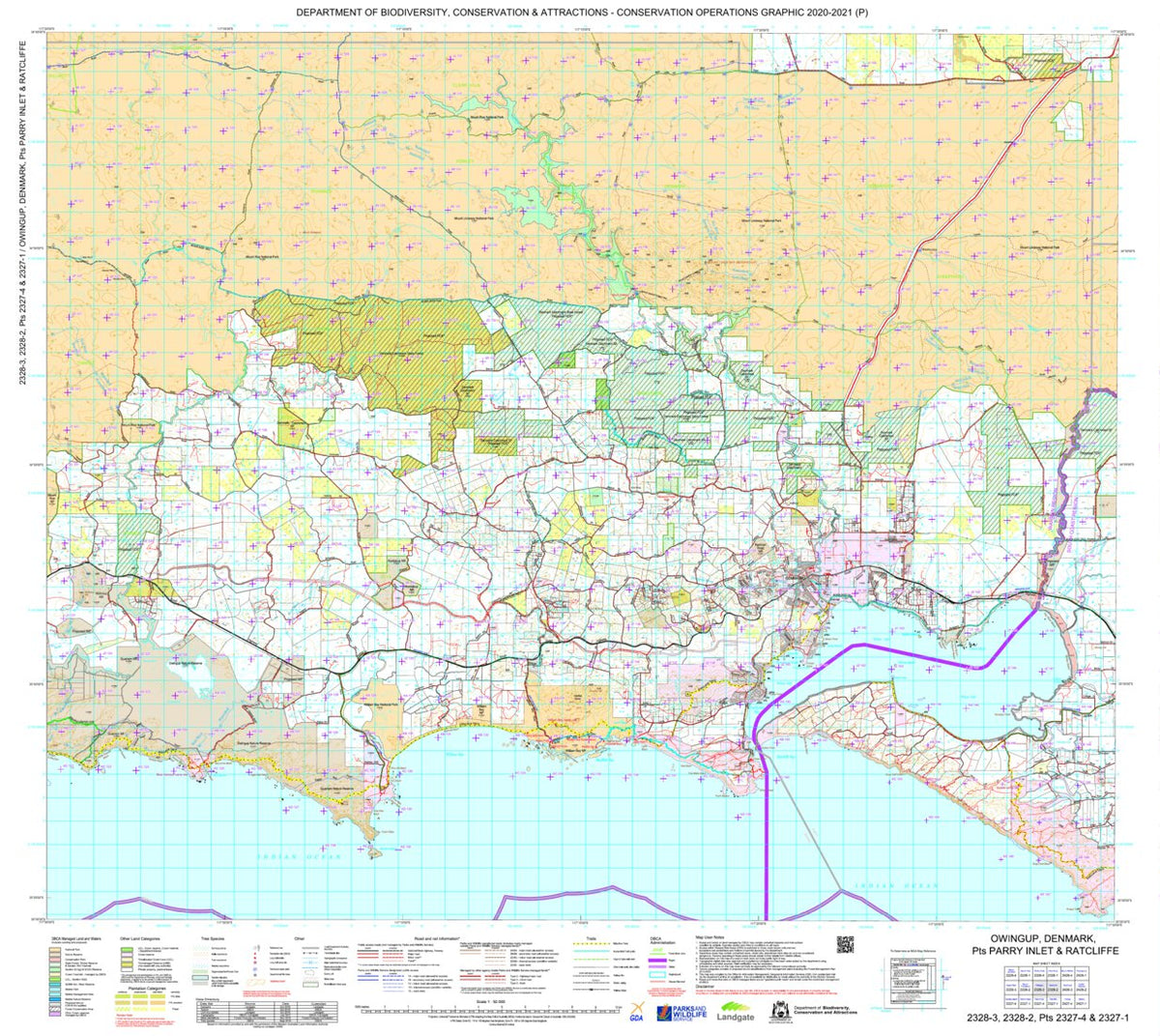 COG Series Map 2328-23: Owingup Denmark Parry Inlet and Ratcliffe by ...