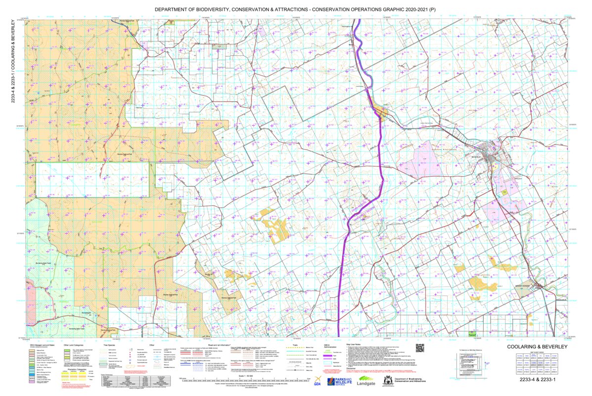 COG Series Map 2233-14: Coolaring and Beverley by Western Australia ...