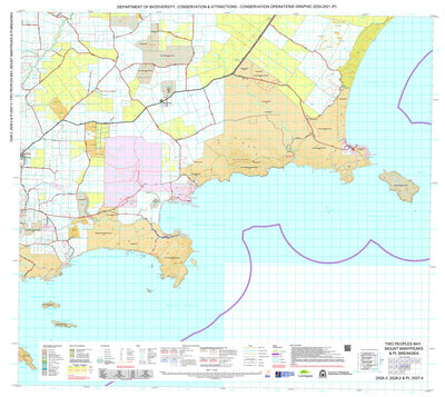 COG Series Map 2528-23: Two Peoples Bay Manypeaks and Breaksea Preview 1