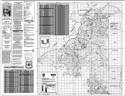 Rogue River-Siskiyou National Forest-High Cascades Ranger District-Motor Vehicle Use Map Preview 1