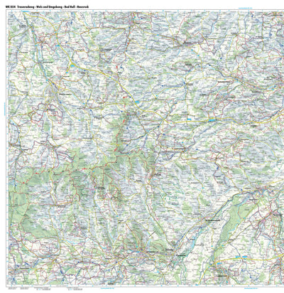 Traun Bikeway and Hiking Map West Preview 1