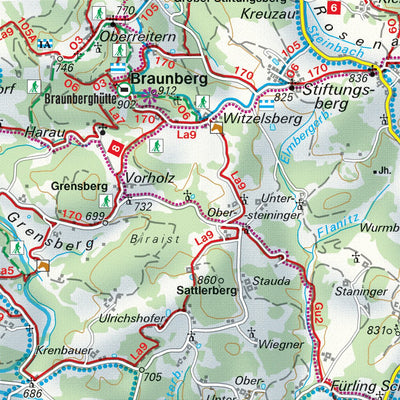 Hiking Map Mühlviertel East Preview 2
