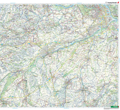 Traun Bikeway and Hiking Map East Preview 1