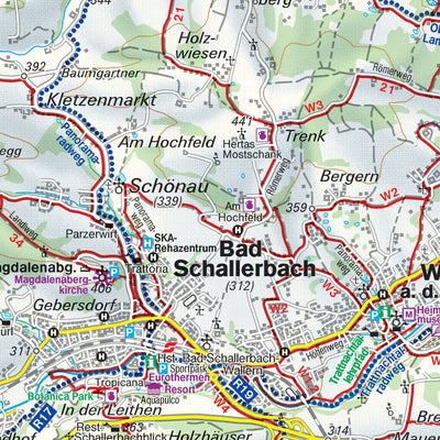 Traun Bikeway and Hiking Map East Preview 3